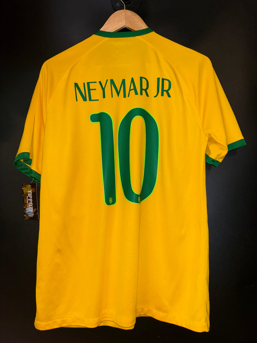 BRAZIL NEYMAR JR 2014-2015 ORIGINAL JERSEY SIZE L