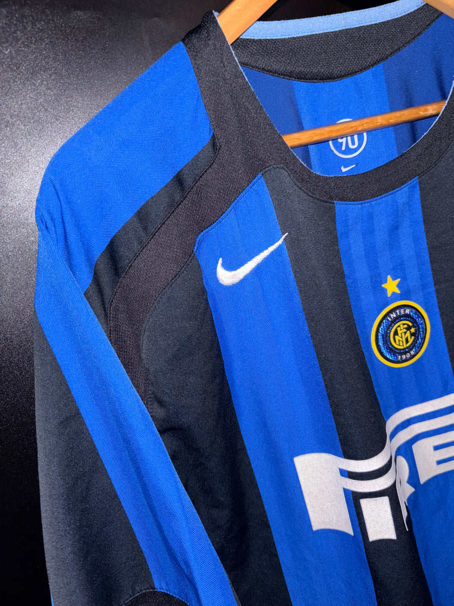 INTER MILAN ADRIANO 2005-2006 ORIGINAL JERSEY Size L