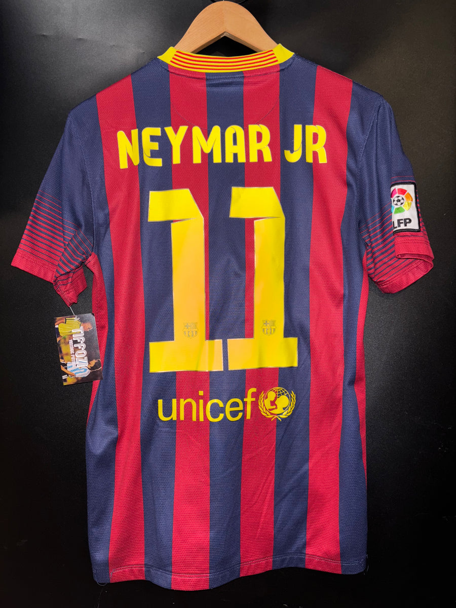 BARCELONA NEYMAR JR 2013-2014 ORIGINAL JERSEY Size S