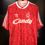 LIVERPOOL 1990-1991 ORIGINAL JERSEY SIZE L