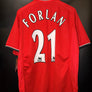 MANCHESTER UNITED FORLAN 2001-2002 ORIGINAL JERSEY Size L
