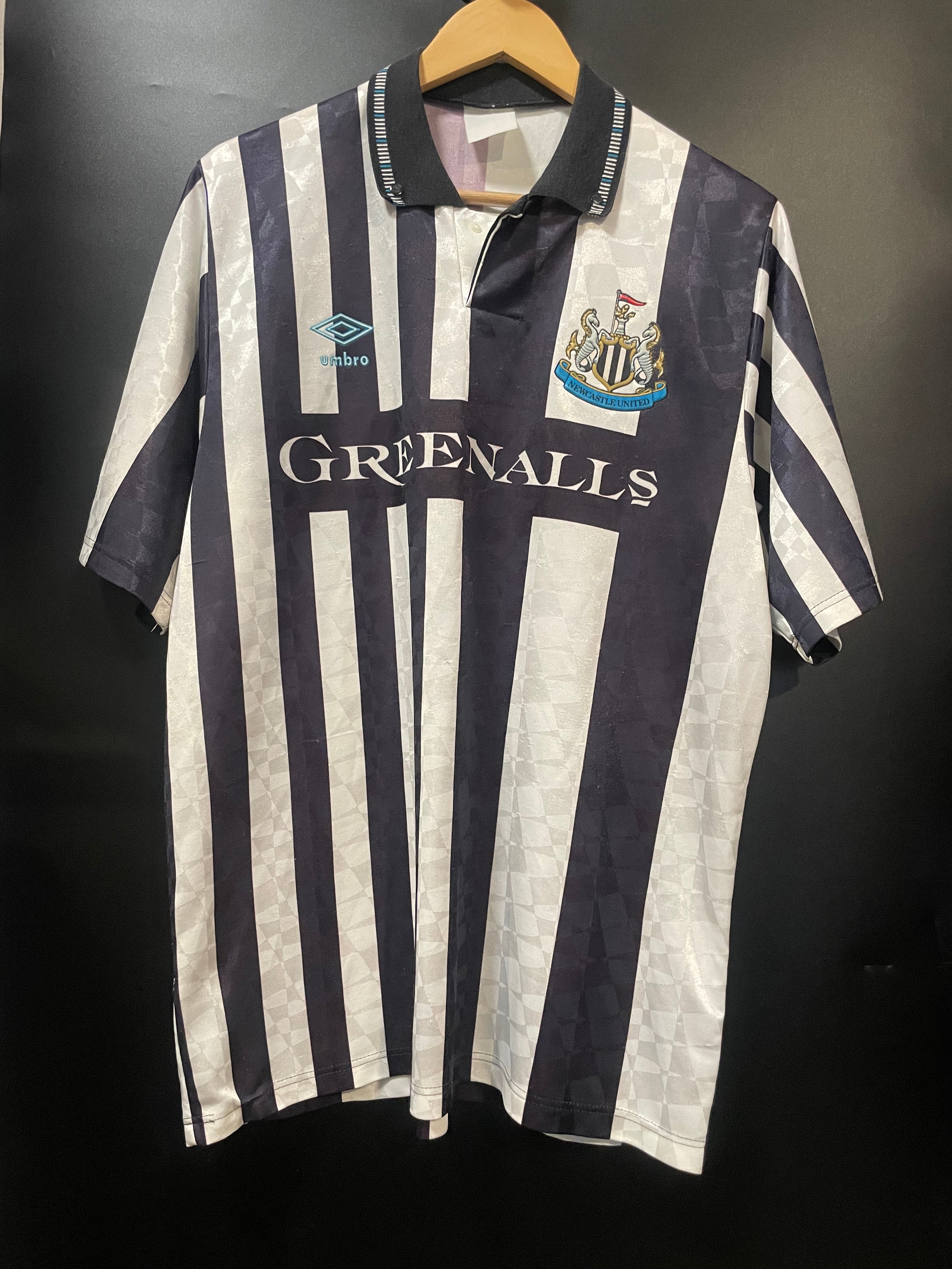 NEWCASTLE UNITED 1990-1991 ORIGINAL JERSEY Size L – TIFFOZI FUTBOL