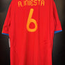 SPAIN INIESTA 2010-2011 ORIGINAL JERSEY Size 2XL