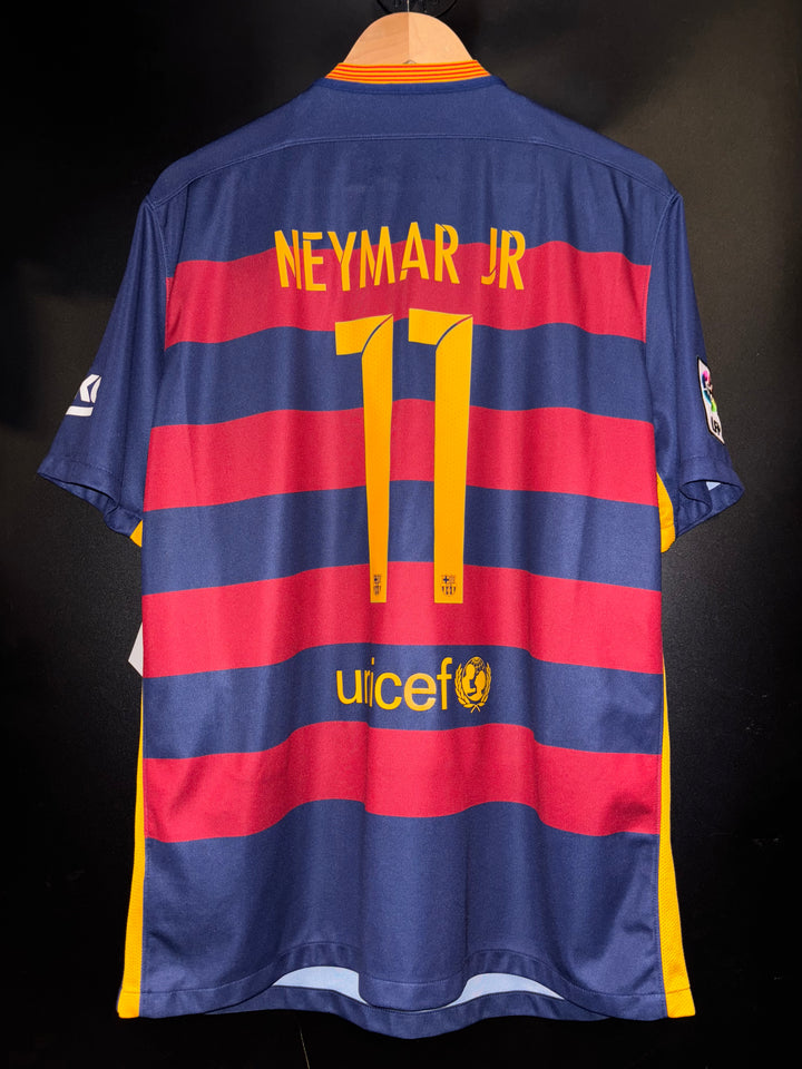 BARCELONA NEYMAR JR 2015-2016 ORIGINAL JERSEY Size XL