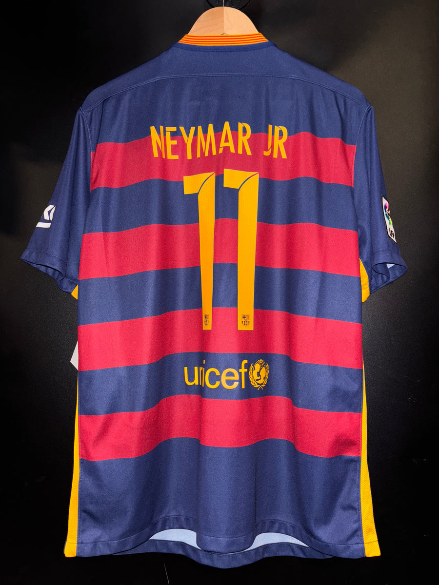 BARCELONA NEYMAR JR 2015-2016 ORIGINAL JERSEY Size XL