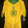 BRAZIL RONALDINHO 2004-2005 ORIGINAL JERSEY SIZE L