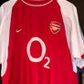 ARSENAL LJUNGBERG 2002-2003 ORIGINAL JERSEY Size XL