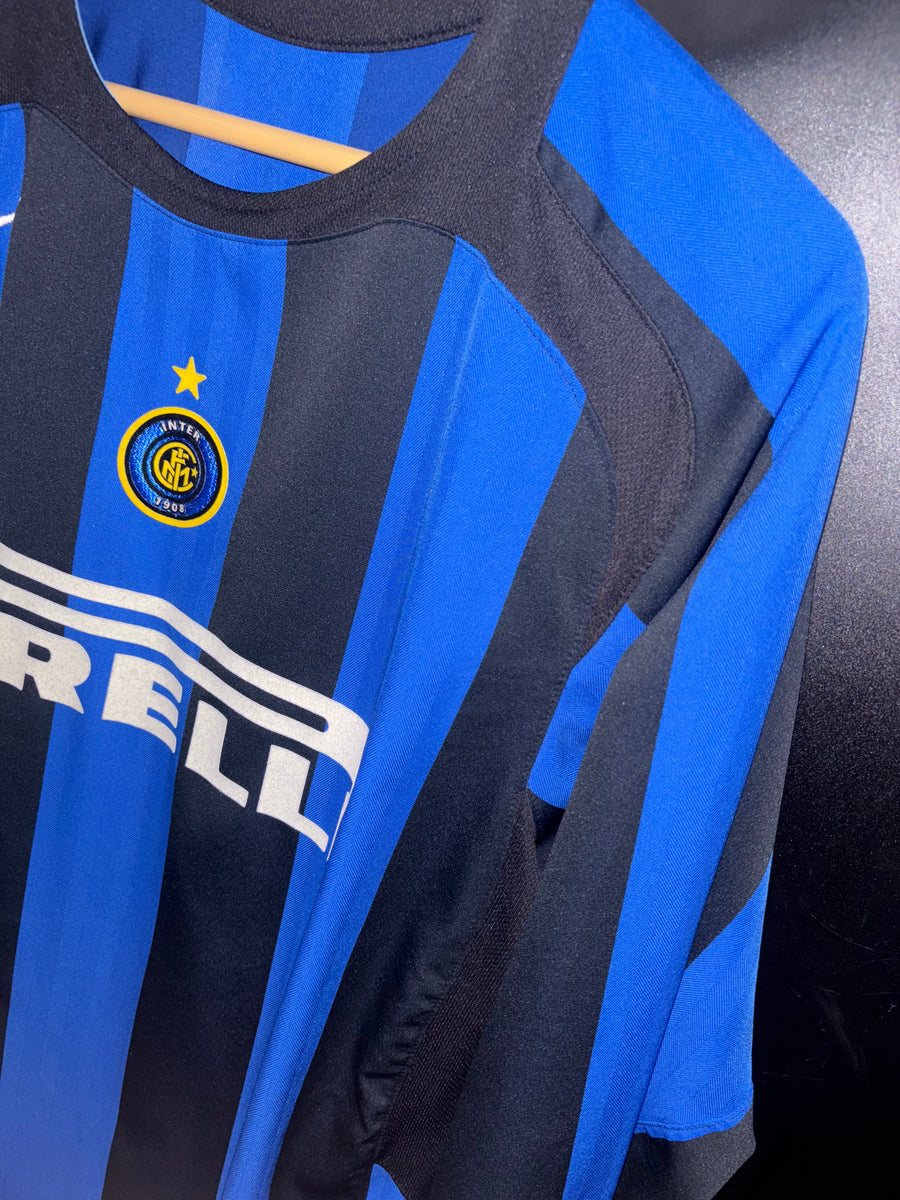 INTER MILAN ADRIANO 2005-2006 ORIGINAL JERSEY Size L