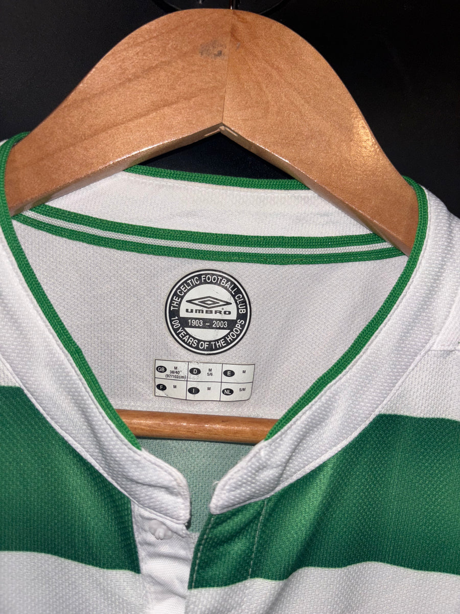 CELTIC LARSSON 2003-2004 ORIGINAL JERSEY SIZE M