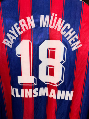 BAYERN MUNICH KLINSMANN 1995-1996 ORIGINAL JERSEY Size L