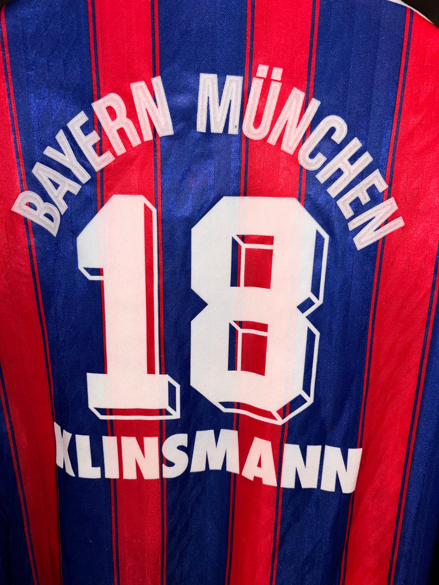 BAYERN MUNICH KLINSMANN 1995-1996 ORIGINAL JERSEY Size L