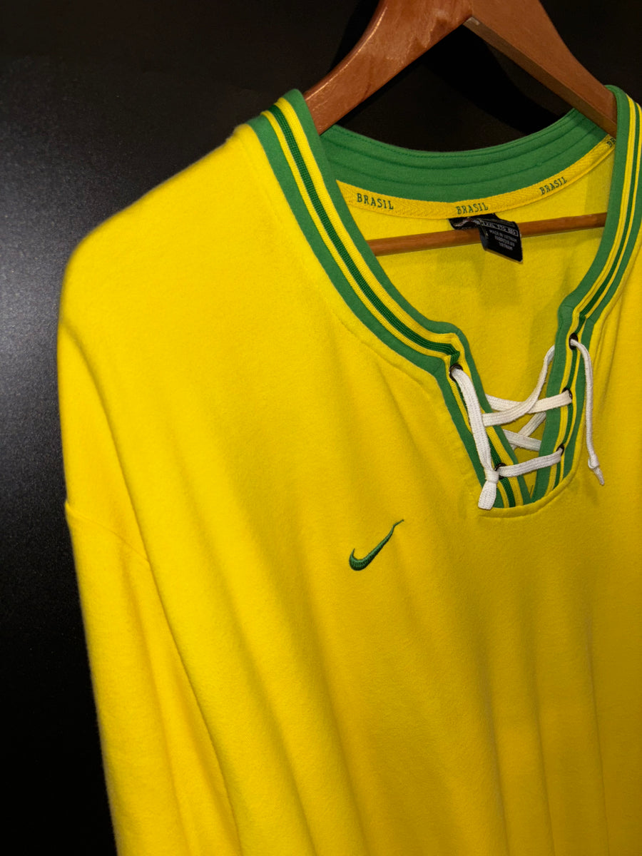 BRAZIL RETRO JERSEY ORIGINAL JERSEY SIZE 2XL