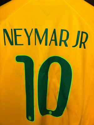 BRAZIL NEYMAR JR 2014-2015 ORIGINAL JERSEY SIZE L
