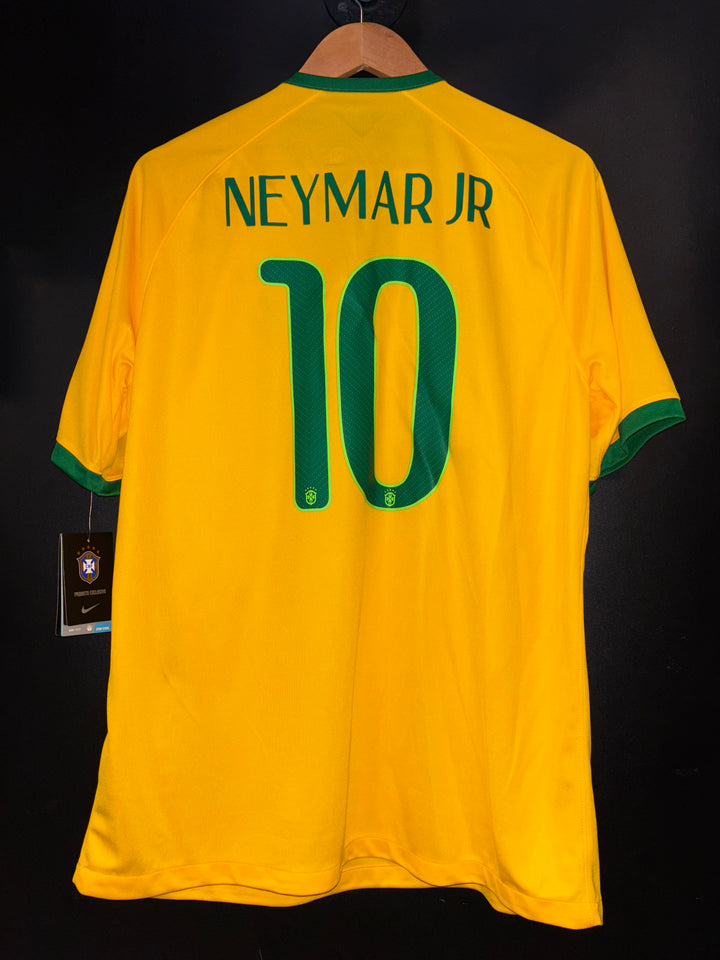 BRAZIL NEYMAR JR 2014-2015 ORIGINAL JERSEY SIZE L