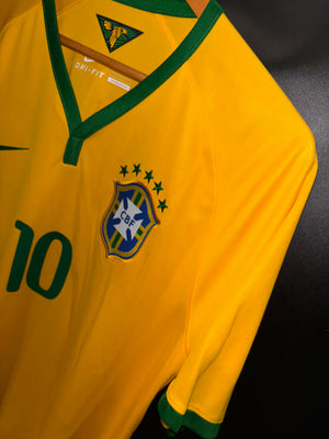 BRAZIL NEYMAR JR 2014-2015 ORIGINAL JERSEY SIZE L
