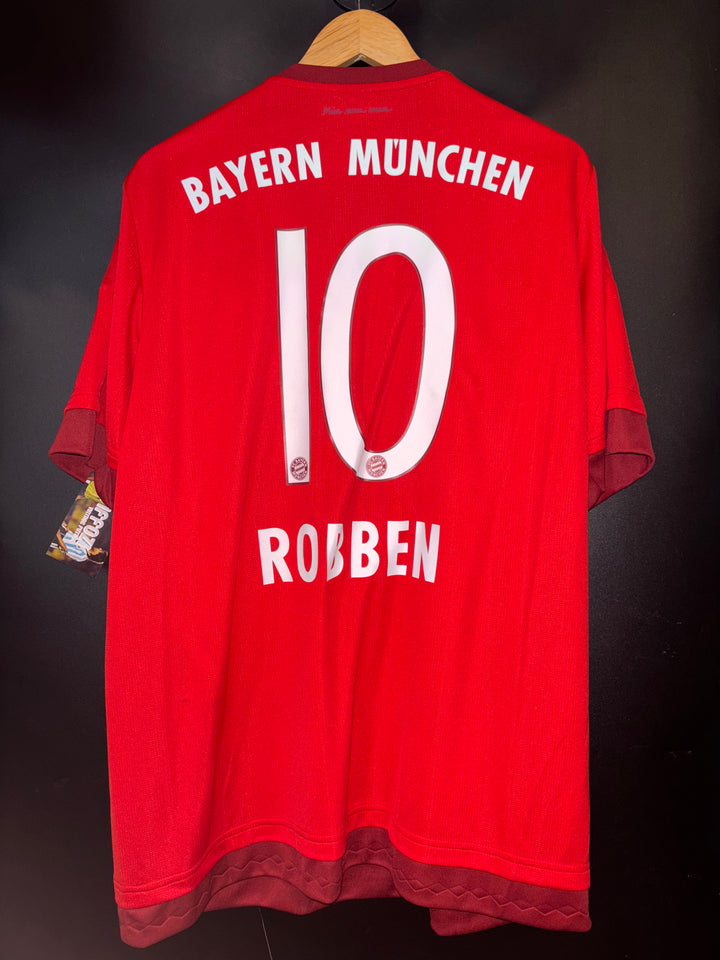 BAYERN MUNICH ROBBEN 2015-2016 ORIGINAL JERSEY Size XL