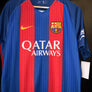 BARCELONA NEYMAR JR 2016-2017 ORIGINAL JERSEY Size L