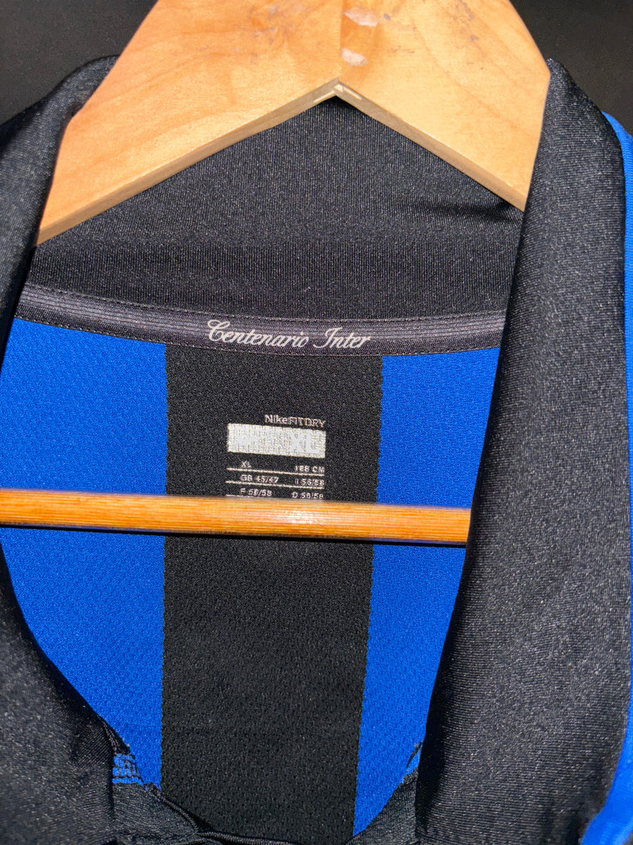 INTER MILAN ADRIANO 2007-2008 ORIGINAL JERSEY Size XL