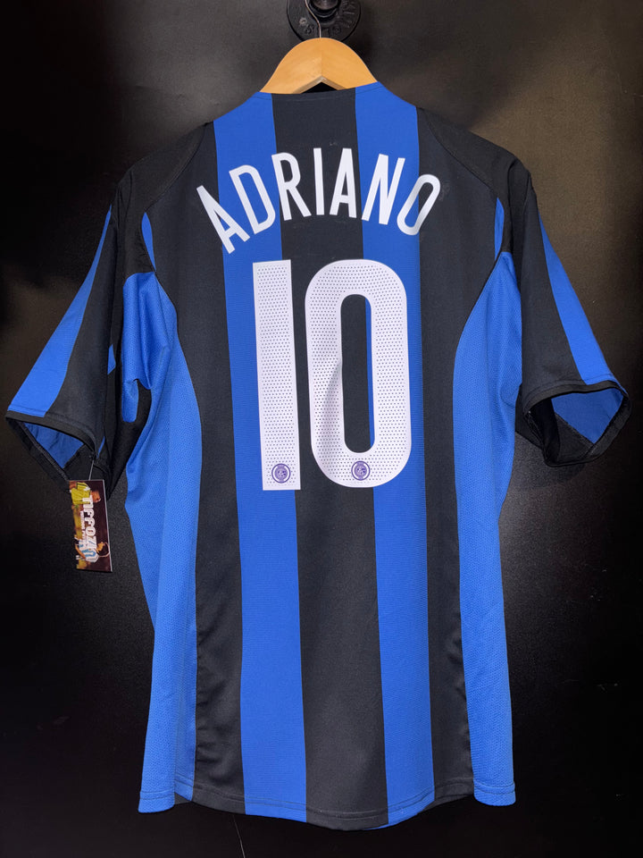 INTER MILAN ADRIANO 2004-2005 ORIGINAL JERSEY Size XL