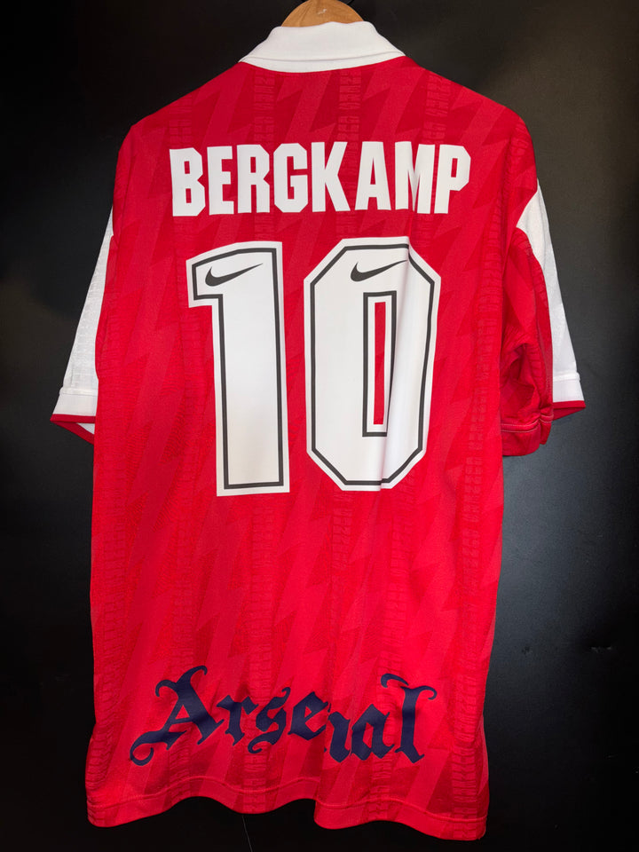 ARSENAL BERGKAMP 1995-1996 ORIGINAL JERSEY Size XL
