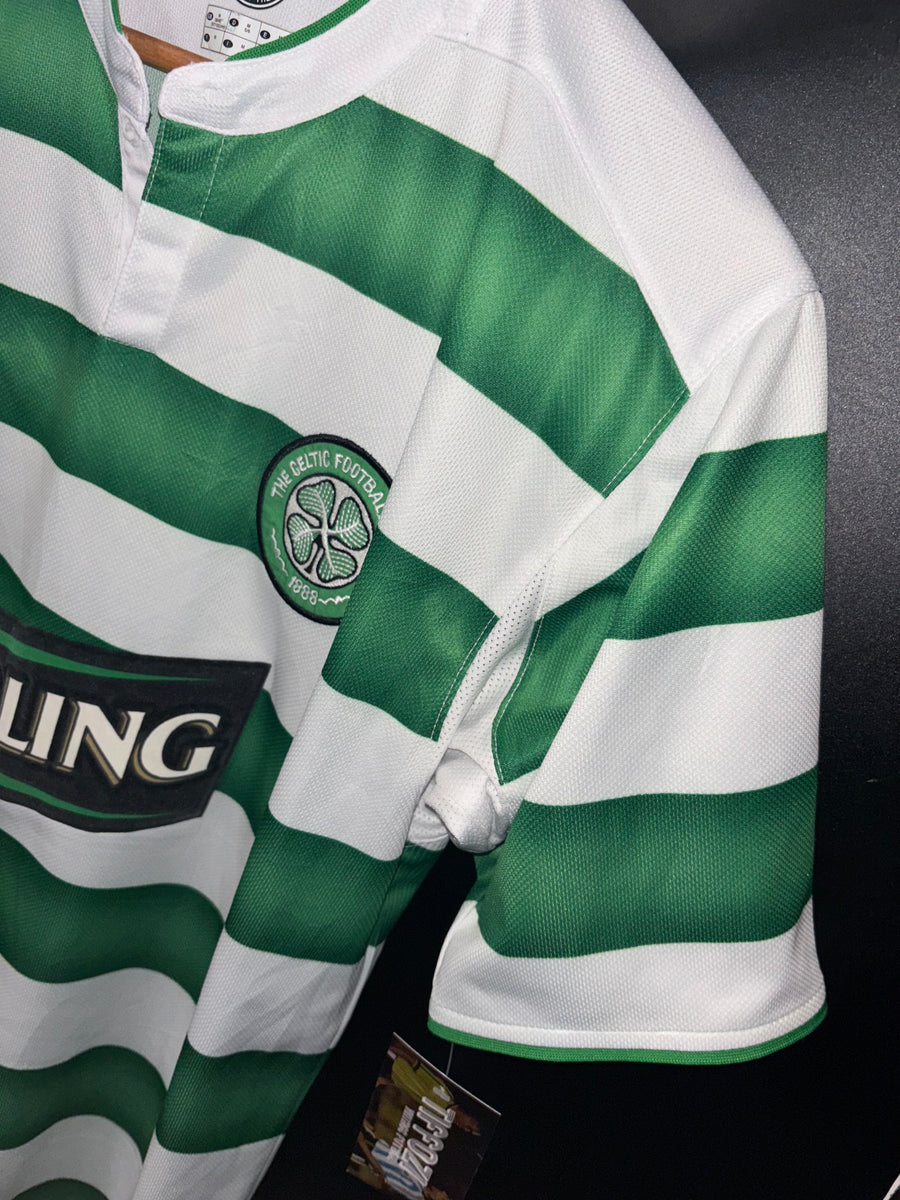 CELTIC LARSSON 2003-2004 ORIGINAL JERSEY SIZE M