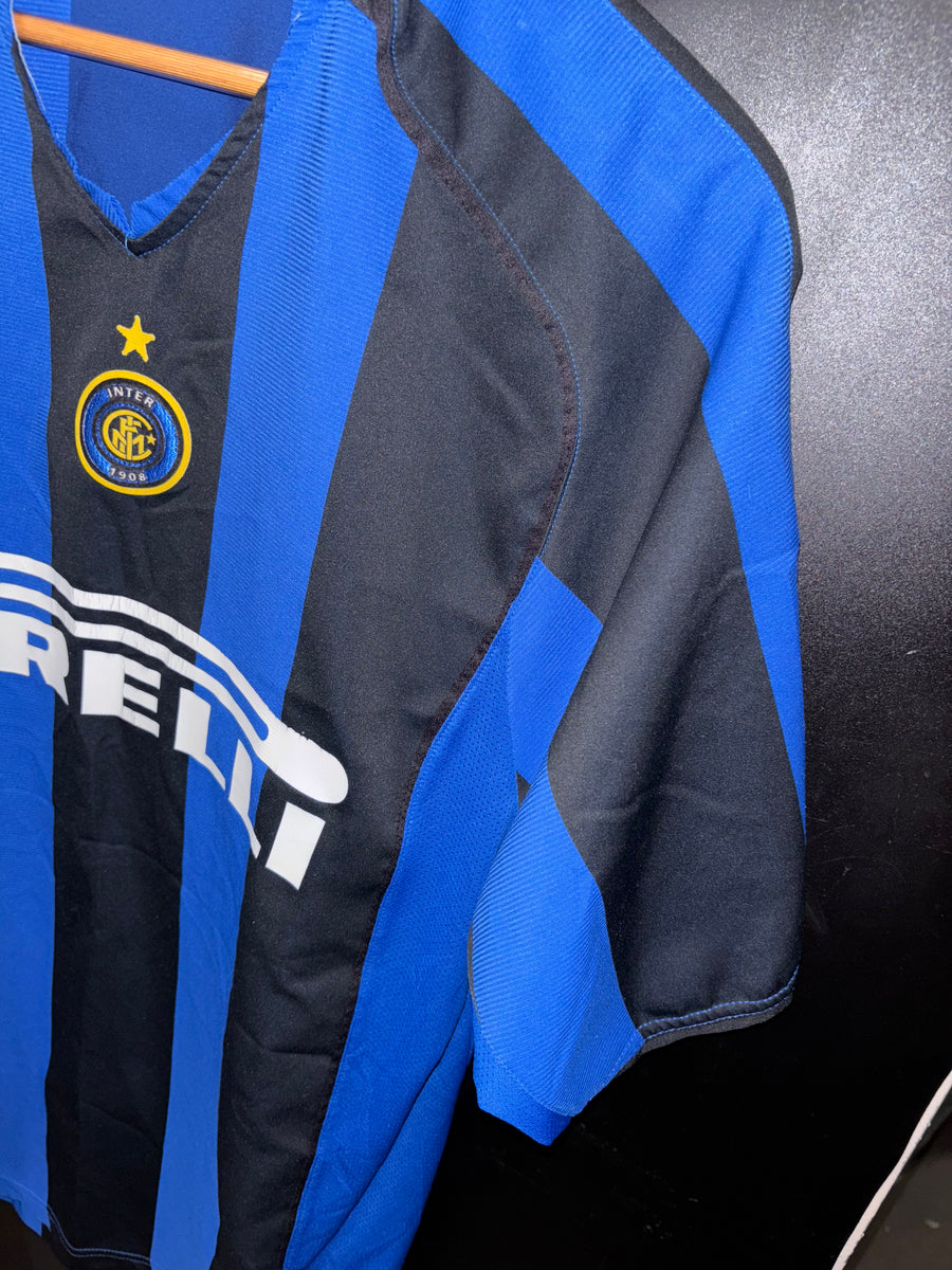 INTER MILAN ADRIANO 2004-2005 ORIGINAL JERSEY Size L