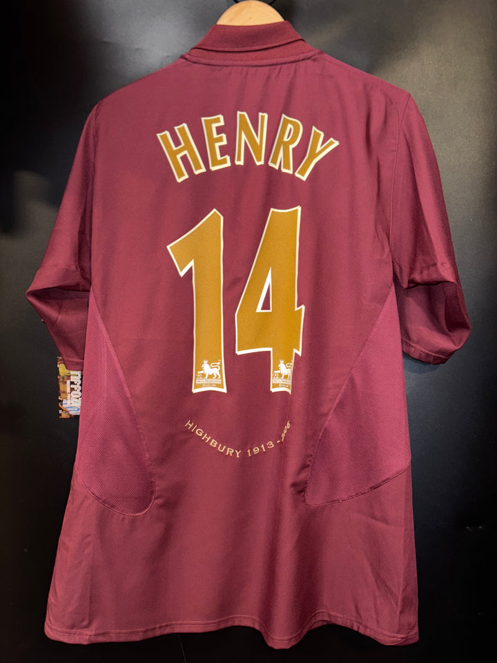 ARSENAL HENRY 2004-2005 ORIGINAL JERSEY Size L