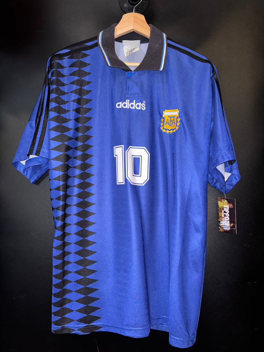 ARGENTINA MARADONA 1994-1995 ORIGINAL AWAY JERSEY Size L