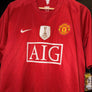 MANCHESTER UNITED RONALDO 2008-2009 ORIGINAL JERSEY Size XL