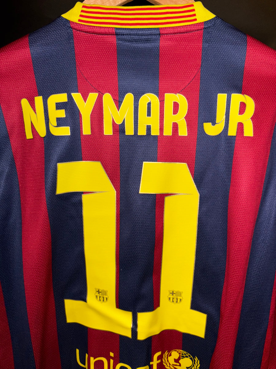 BARCELONA NEYMAR JR 2013-2014 ORIGINAL JERSEY Size M