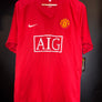 MANCHESTER UNITED ROONEY 2007-2008 ORIGINAL JERSEY Size XL