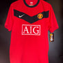 MANCHESTER UNITED VIDIC 2009-2010 ORIGINAL JERSEY Size L