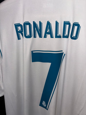 REAL MADRID RONALDO 2017-2018 ORIGINAL JERSEY SIZE L