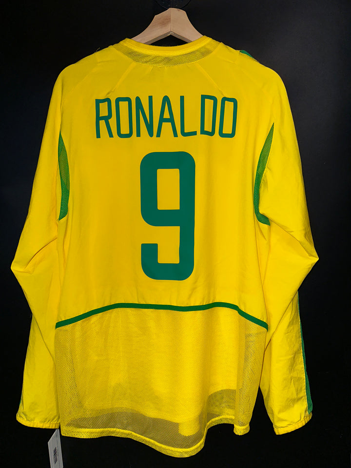BRAZIL RONALDO 2002-2003 ORIGINAL PLAYER JERSEY M