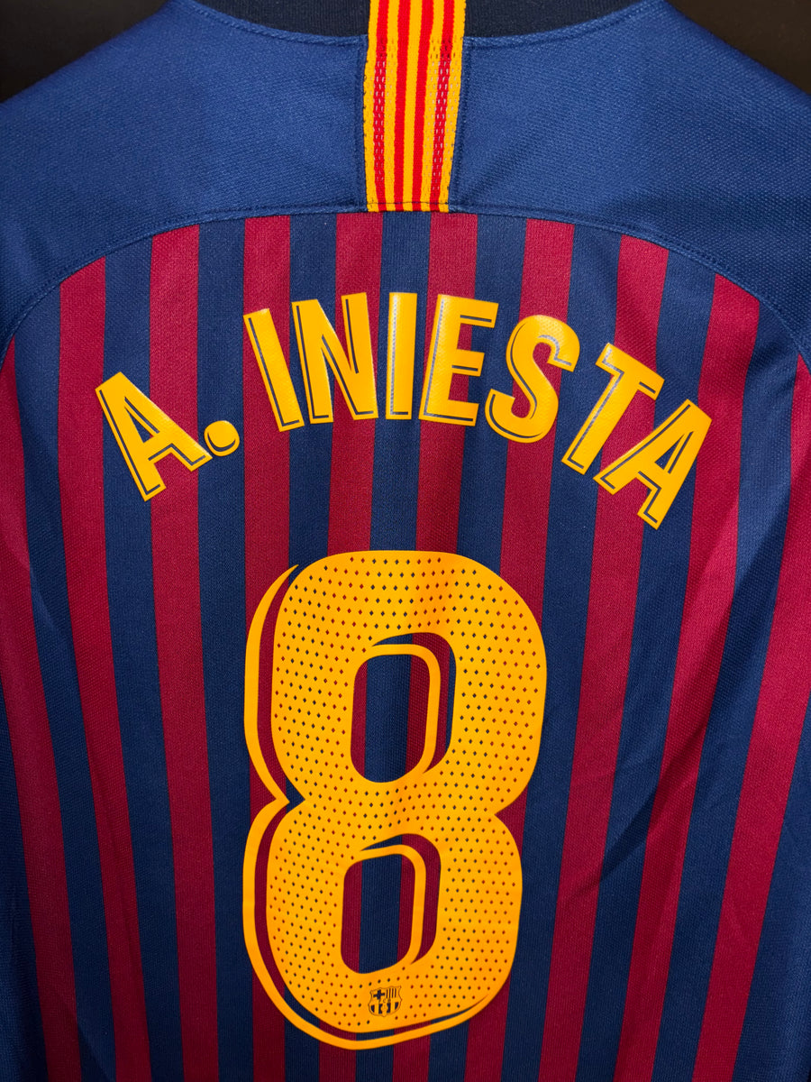 BARCELONA INIESTA 2018-2019 ORIGINAL JERSEY Size S