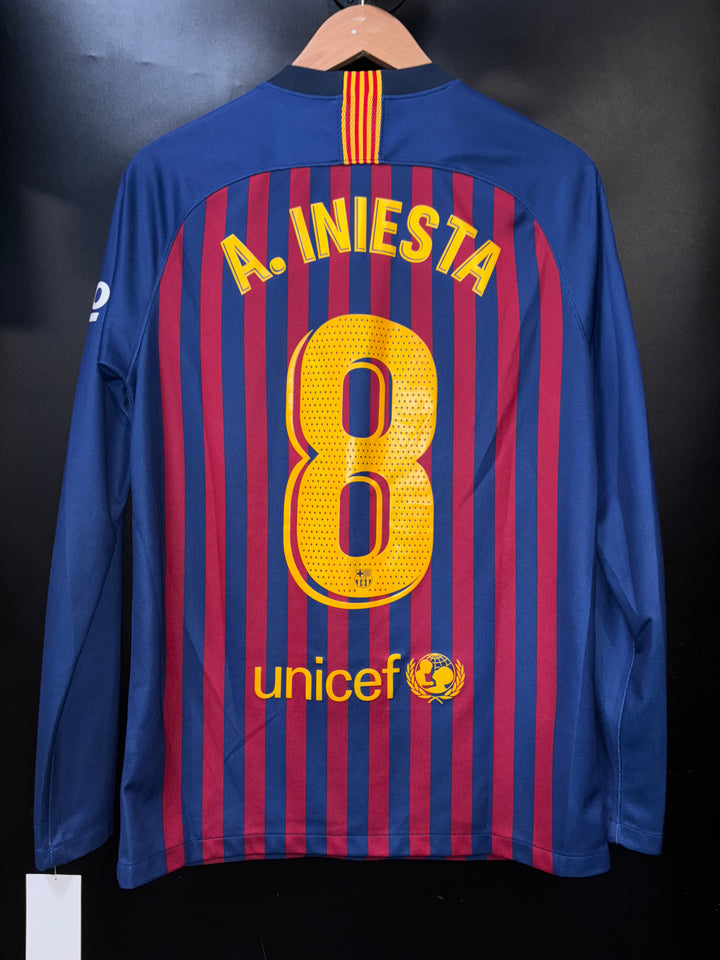 BARCELONA INIESTA 2018-2019 ORIGINAL JERSEY Size S