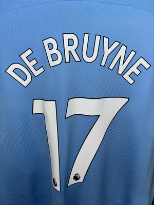 MANCHESTER CITY DE BRUYNE 2019-2020 ORIGINAL JERSEY Size 2XL