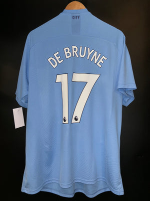 MANCHESTER CITY DE BRUYNE 2019-2020 ORIGINAL JERSEY Size 2XL