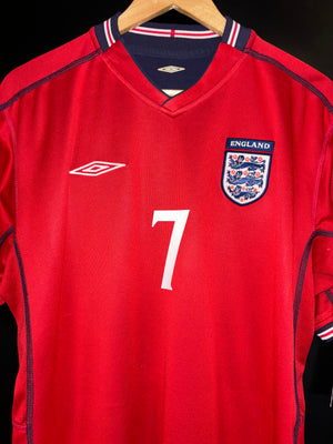 ENGLAND BECKHAM 2002-2003 ORIGINAL JERSEY Size L