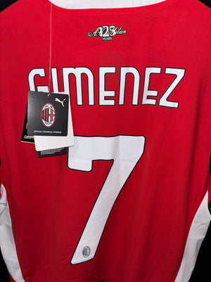 AC MILAN GIMENEZ 2024-2025 ORIGINAL PLAYER JERSEY Size L
