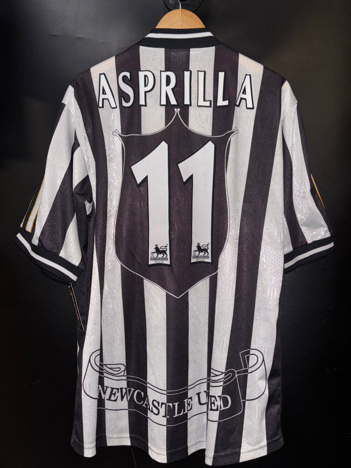 NEWCASTLE UNITED ASPRILLA 1997-1998 ORIGINAL JERSEY Size L