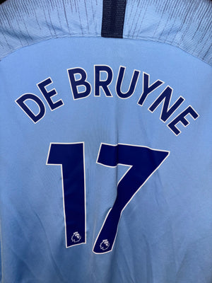 MANCHESTER CITY DE BRUYNE 2018-2019 ORIGINAL JERSEY Size XL