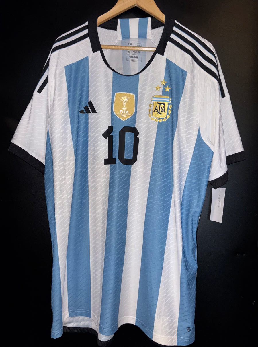 ARGENTINA MESSI 2022-2023 ORIGINAL PLAYER JERSEY Size 2XL