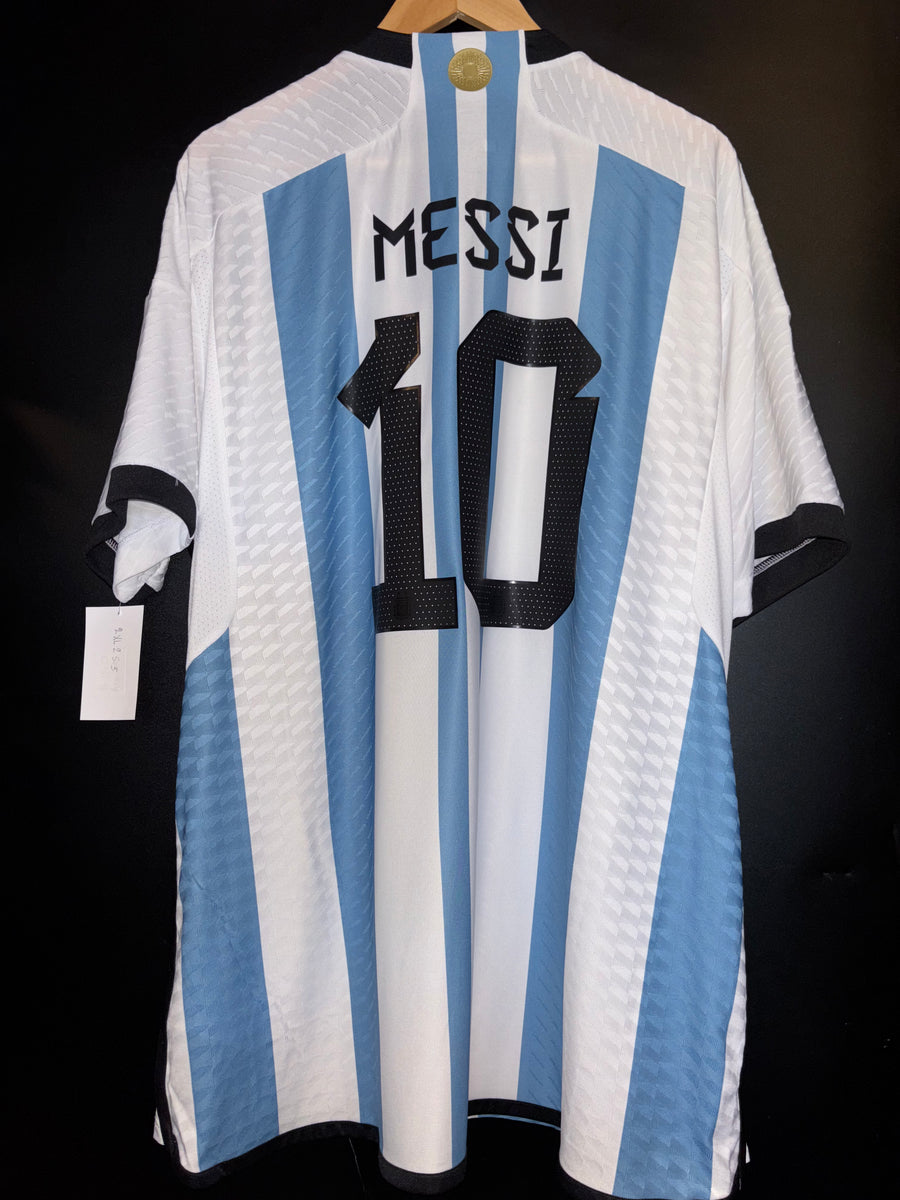 ARGENTINA MESSI 2022-2023 ORIGINAL PLAYER JERSEY Size 2XL