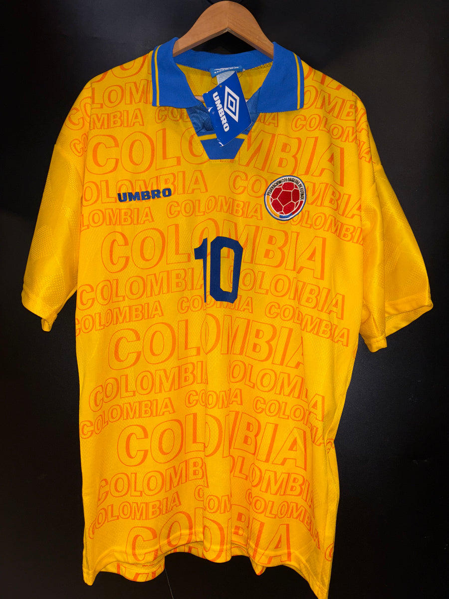 COLOMBIA VALDERRAMA 1997-1998 ORIGINAL JERSEY Size L