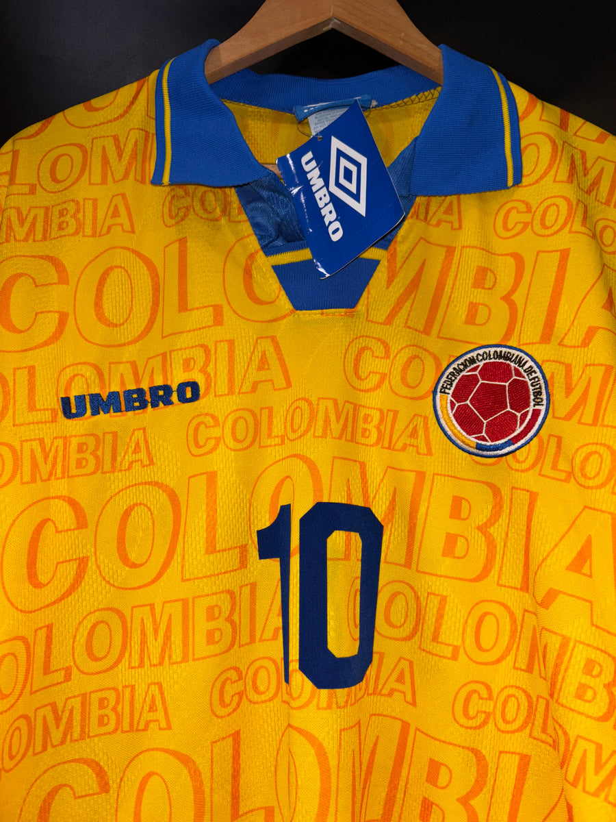 COLOMBIA VALDERRAMA 1997-1998 ORIGINAL JERSEY Size L