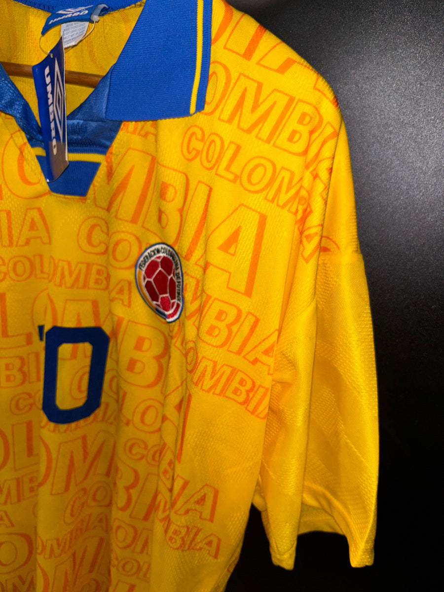COLOMBIA VALDERRAMA 1997-1998 ORIGINAL JERSEY Size L