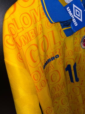 COLOMBIA VALDERRAMA 1997-1998 ORIGINAL JERSEY Size L