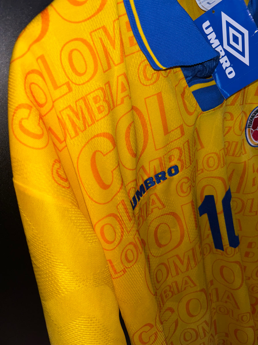 COLOMBIA VALDERRAMA 1997-1998 ORIGINAL JERSEY Size L