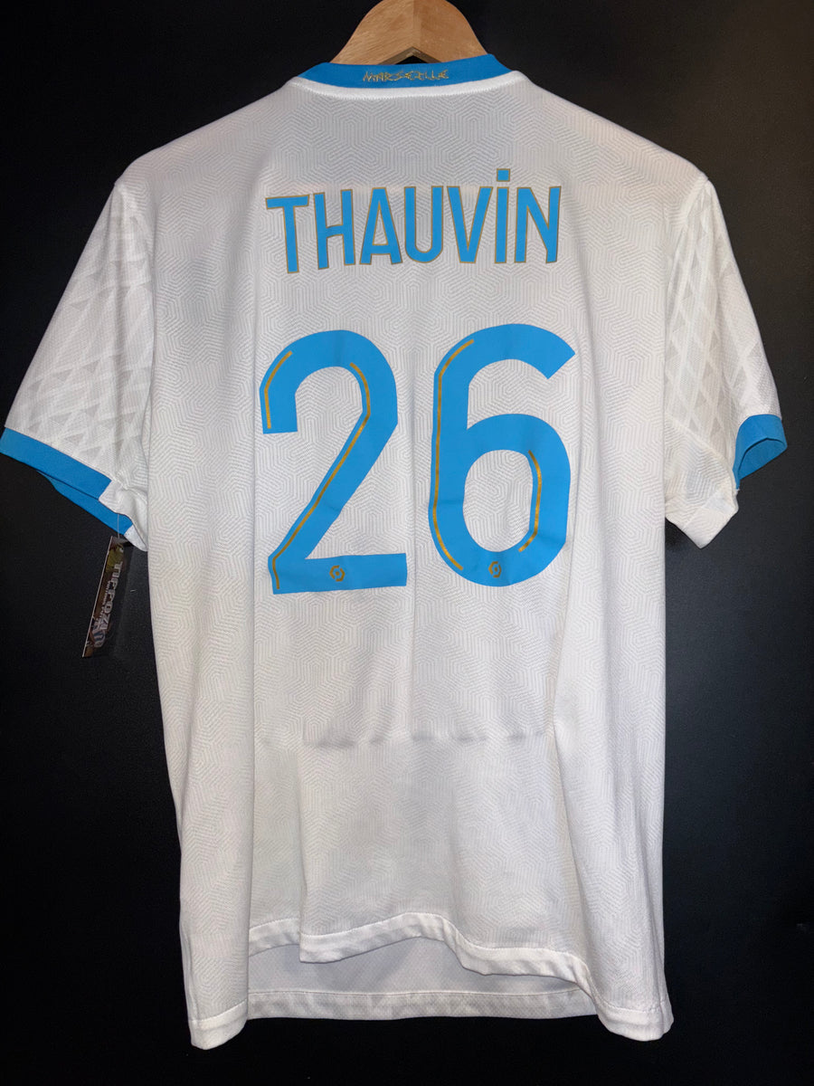 OLYMPIQUE MARSEILLE THAUVIN 2020-2021 ORIGINAL PLAYER JERSEY SIZE M